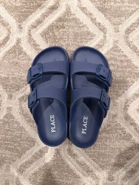 The Children’s Place Blue Double-Buckle Sandals/ Blue/ Size Little Kid 12